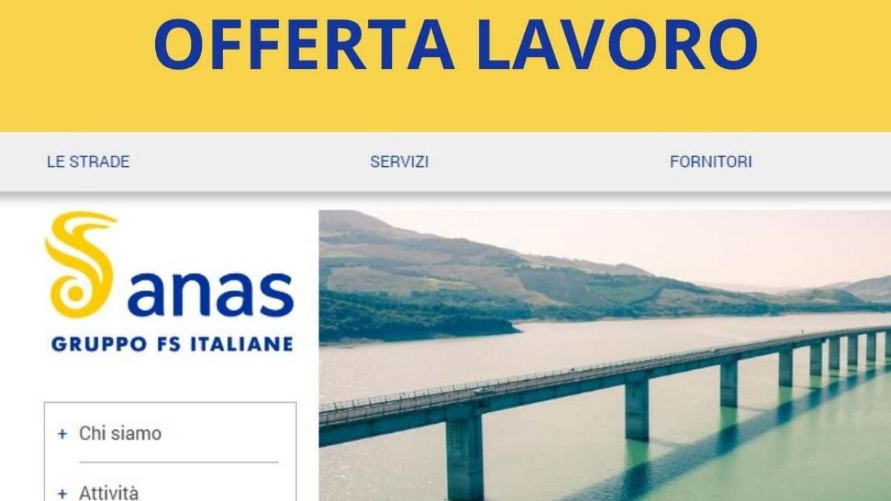 ANAS Opportunità di Lavoro: Scopri Come Candidarti