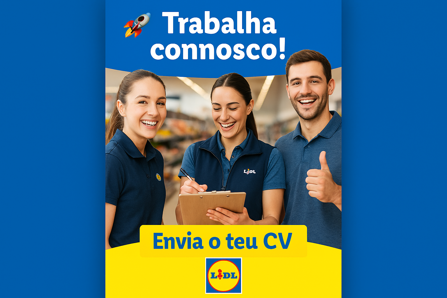 Faça parte do time LIDL: Venha crescer com a gente